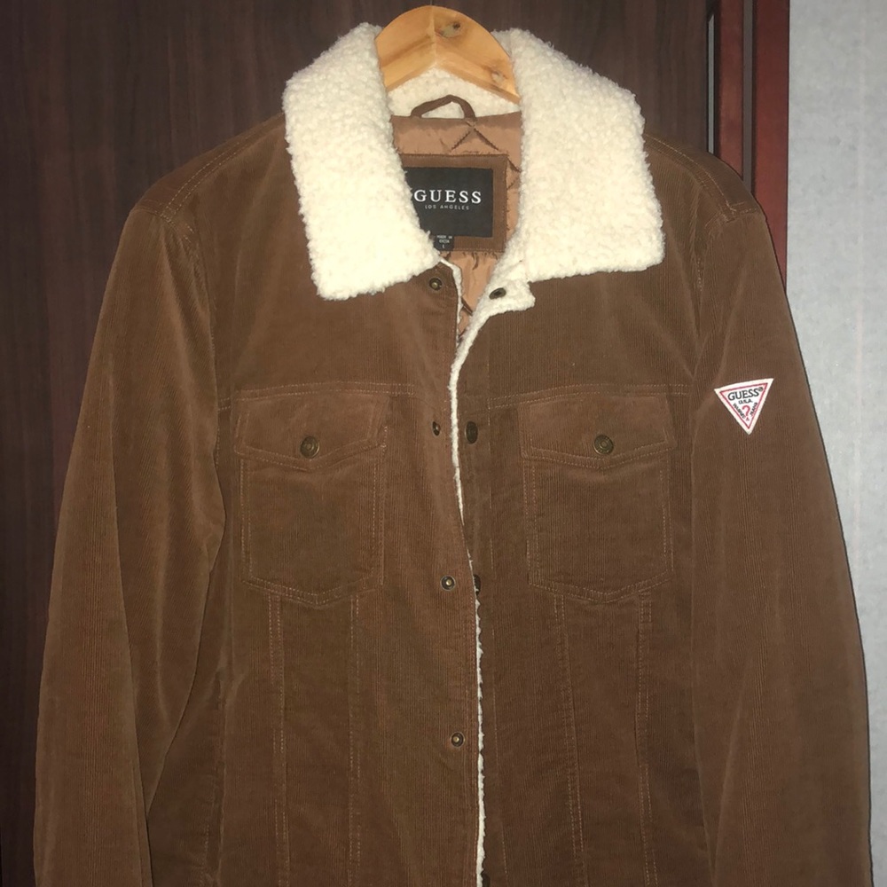 Guess bomber jacket with a Sherpa collar